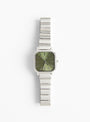 Esther Watch in Silver and Moss from BREDA at Couverture & The Garbstore 
Front 