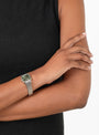Esther Watch in Silver and Moss from BREDA at Couverture & The Garbstore 
model