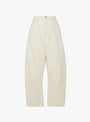 Curved Leg Work Trouser from 7115 by Szeki in Antique White at Couverture & The Garbstore Ghost