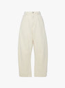 Curved Leg Work Trouser from 7115 by Szeki in Antique White at Couverture & The Garbstore Ghost