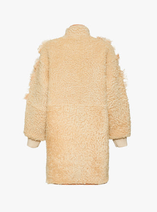 Allie Coat from Milena Silvano in Oat at Couverture & The Garbstore back 