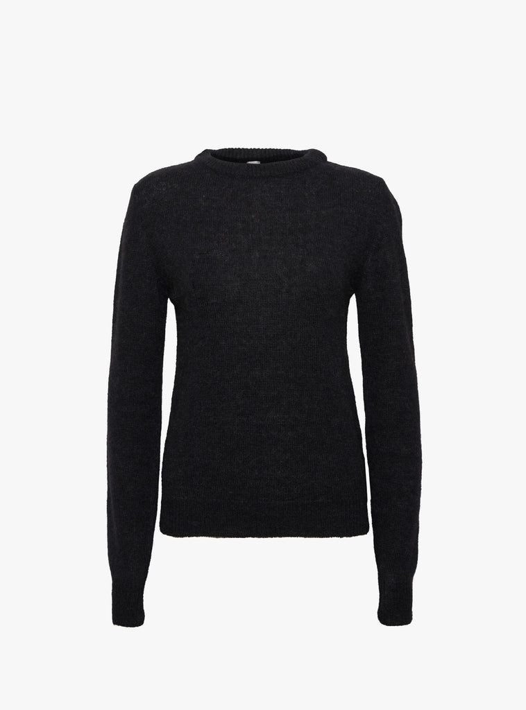 Kind Cashmere Round Neck Jumper Black from Gudrun & Gudrun at Couverture & The Garbstore
Front 