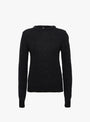 Kind Cashmere Round Neck Jumper Black from Gudrun & Gudrun at Couverture & The Garbstore
Front 
