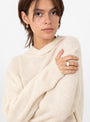 Mild Knit Hoodie from Gudrun &
Gudrun at Couverture & The Garbstore model close 