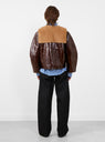 Ellie Leather Jacket Canada Brown from Cawley at Couverture & The Garbstore
model back