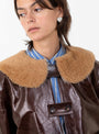 Ellie Leather Jacket Canada Brown from Cawley at Couverture & The Garbstore
model detail 