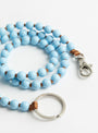 Key Chain Long Pastel Blue Mocca by Ina Seifart at Couverture & The Garbstore Fastener