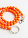 Key Chain Long Neon Orange by Ina Seifart at Couverture & The Garbstore Fastener