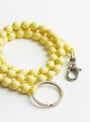 Key Chain Long Pastel Yellow by Ina Seifart at Couverture & The Garbstore Fastener