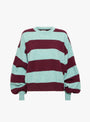 Attus Knit Jumper Burgundy Stripe from Bellerose at Couverture & The Garbstore
Front 