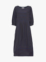 Betsy Dress Navy Stripe from Sideline at Couverture & The Garbstore
Front 