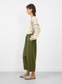 Billy Trousers Olive from Sideline at Couverture & The Garbstore
model side 