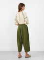 Billy Trousers Olive from Sideline at Couverture & The Garbstore
model back