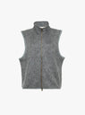 Zip-Up Mohair Vest in Heather Grey from nanamica at Couverture & The Garbstore Ghost