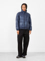 Reversible Insulation Jacket in Navy from nanamica at Couverture & The Garbstore Model Front