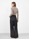 Favourite Trousers Black Solaro Herringbone by mfpen at Couverture & The Garbstore Model Back