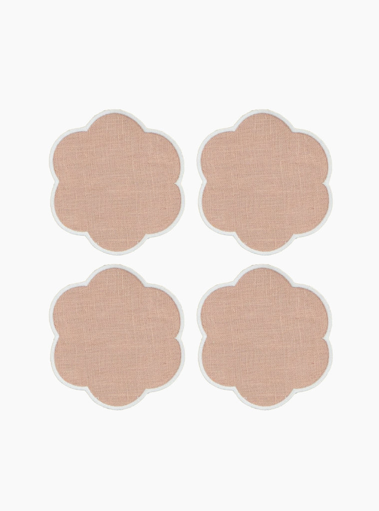 The Scalloped Coasters Set from Tomète comes in Pink at Couverture & The Garbstore
front