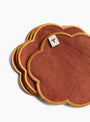 Scalloped Coasters Set Ochre from Tomete at Couverture & The Garbstore
detail 