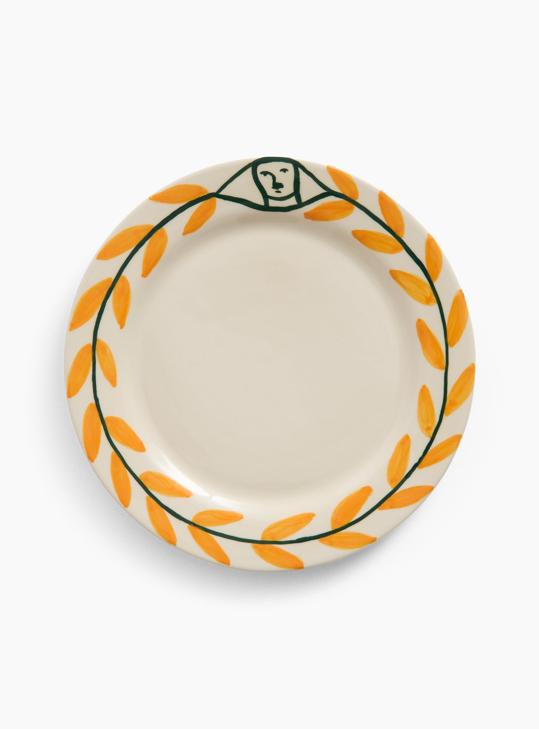 La Pittura Plate Golden Leaf