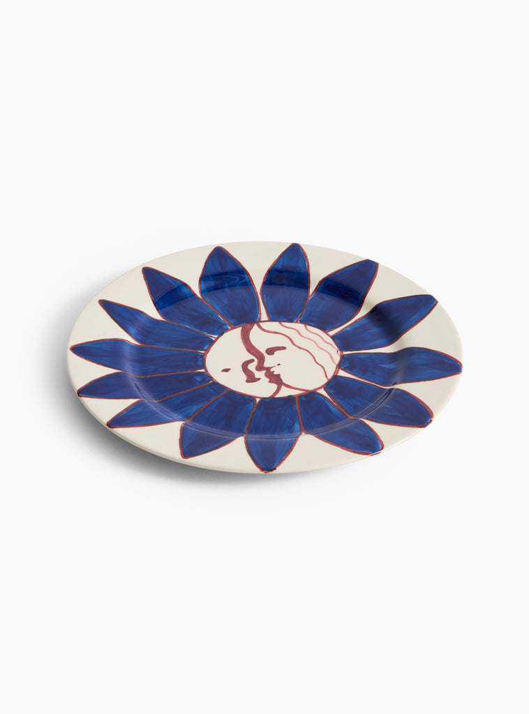 La Pittura Plate Deep Blue Flower from Hay at Couverture & The Garbstore
Front 