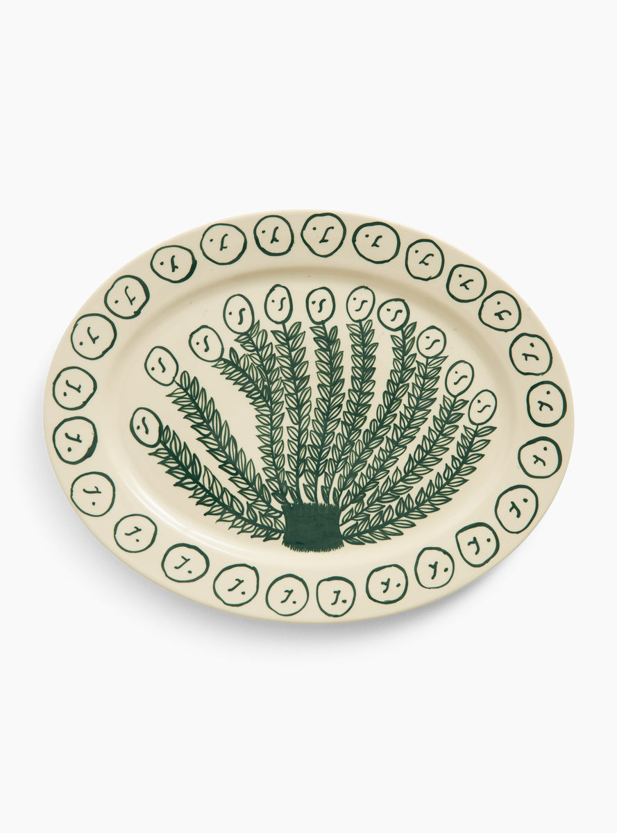 HAY x Emma Kohlmann Oval Serving Platter Olive Grove