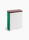 Tin Container XL White/Burgundy/Green by HAY at Couverture & The Garbstore Main