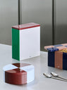 Tin Container XL White/Burgundy/Green by HAY at Couverture & The Garbstore lifestyle 