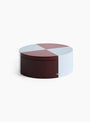 Tin Container Round Burgundy/Blue by Hay at Couverture & The Garbstore Main