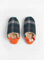 Shaggy Tartan Quilted Boa Orange slippers from Merippa at Couverture & The Garbstore
Front 