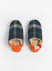 Shaggy Tartan Quilted Boa Orange slippers from Merippa at Couverture & The Garbstore
Front 