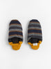  Cotton Wool Border Dark check Yellow slippers from Merippa Couverture & The Garbstore
front