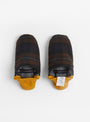  Cotton Wool Border Dark check Yellow slippers from Merippa Couverture & The Garbstore
front 