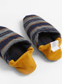  Cotton Wool Border Dark check Yellow slippers from Merippa Couverture & The Garbstore
side 
