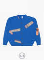 x Hikaru Noguchi Merino Cardigan Royal rom TDR at Couverture & The Garbstore L3