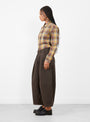 Deadbeat Trouser Brown from YMC at Couverture & The Garbstore
model side 