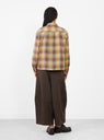 Marianne Long Sleeve Shirt Multi Check by YMC at Couverture & The Garbstore model back