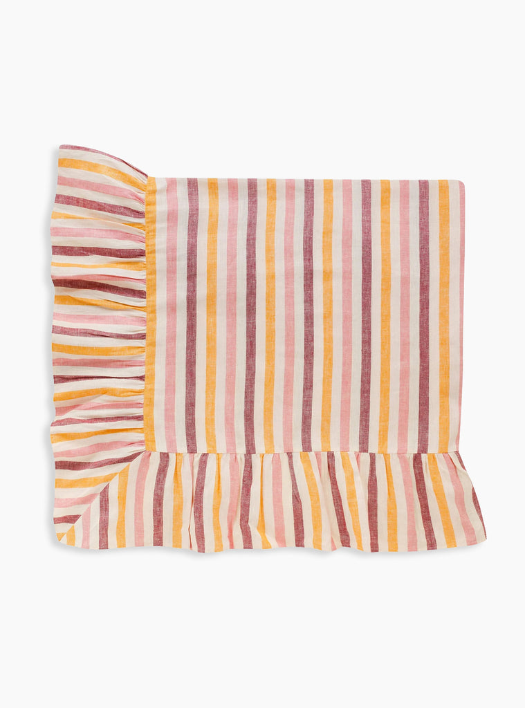 Candy Stripe Tablecloth Claret