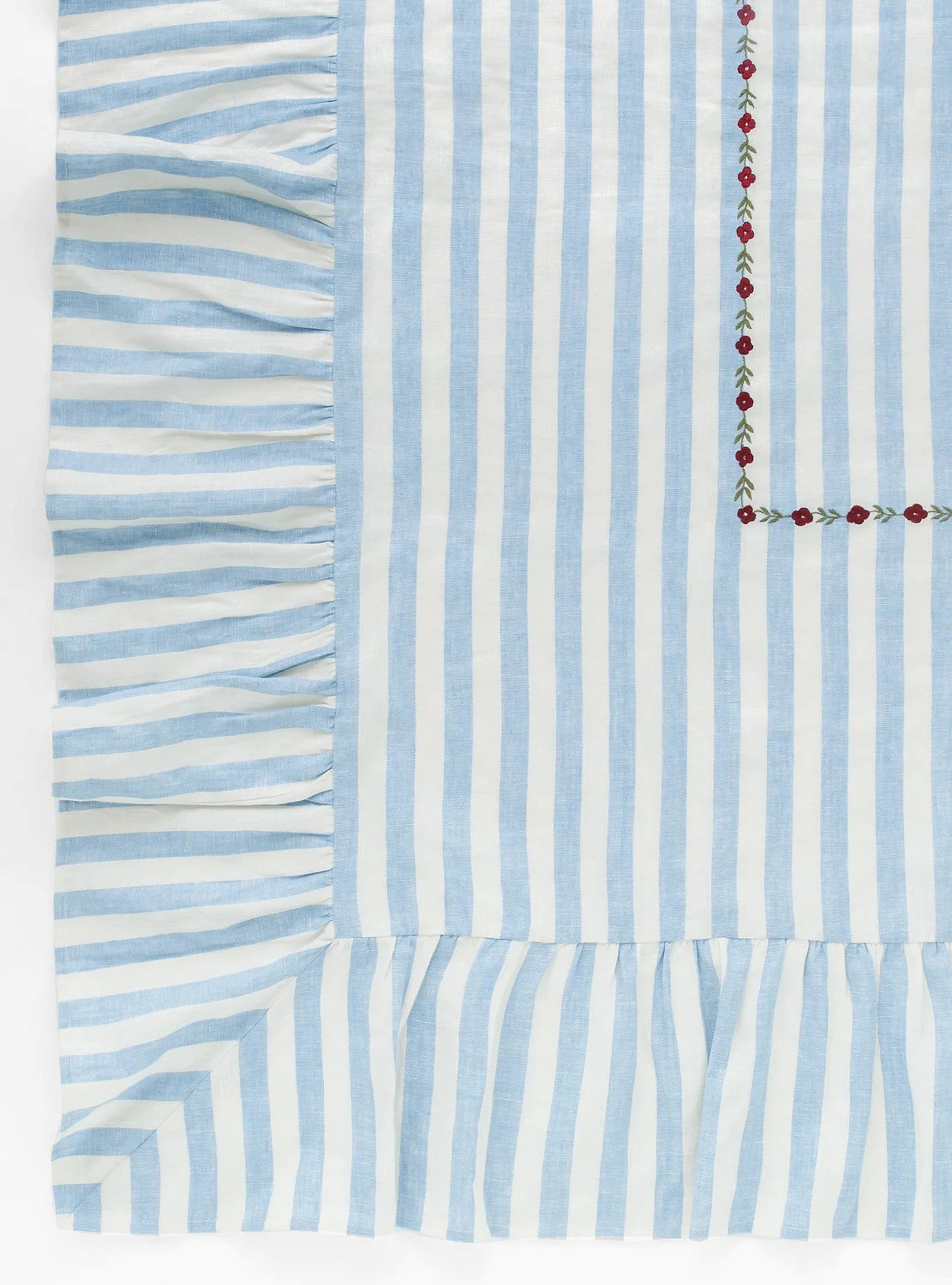 Candy Stripe Embroidered Tablecloth - Thumbnail 3