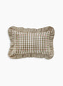 Gingham Frill emboidered Cushion