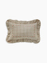 Gingham Frill emboidered Cushion