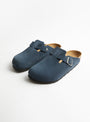 Boston Suede Sandal New Navy from Birkenstock at Couverture & The Garbstore
front 