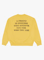 x Peanuts Pig Pen Friends Sweatshirt Mustard from Vintage Heavy at Couverture & The Garbstore back