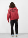 x Peanuts Good Ol Charlie Brown Sweatshirt Burgundy from Vintage Heavy at Couverture & The Garbstore
Model back