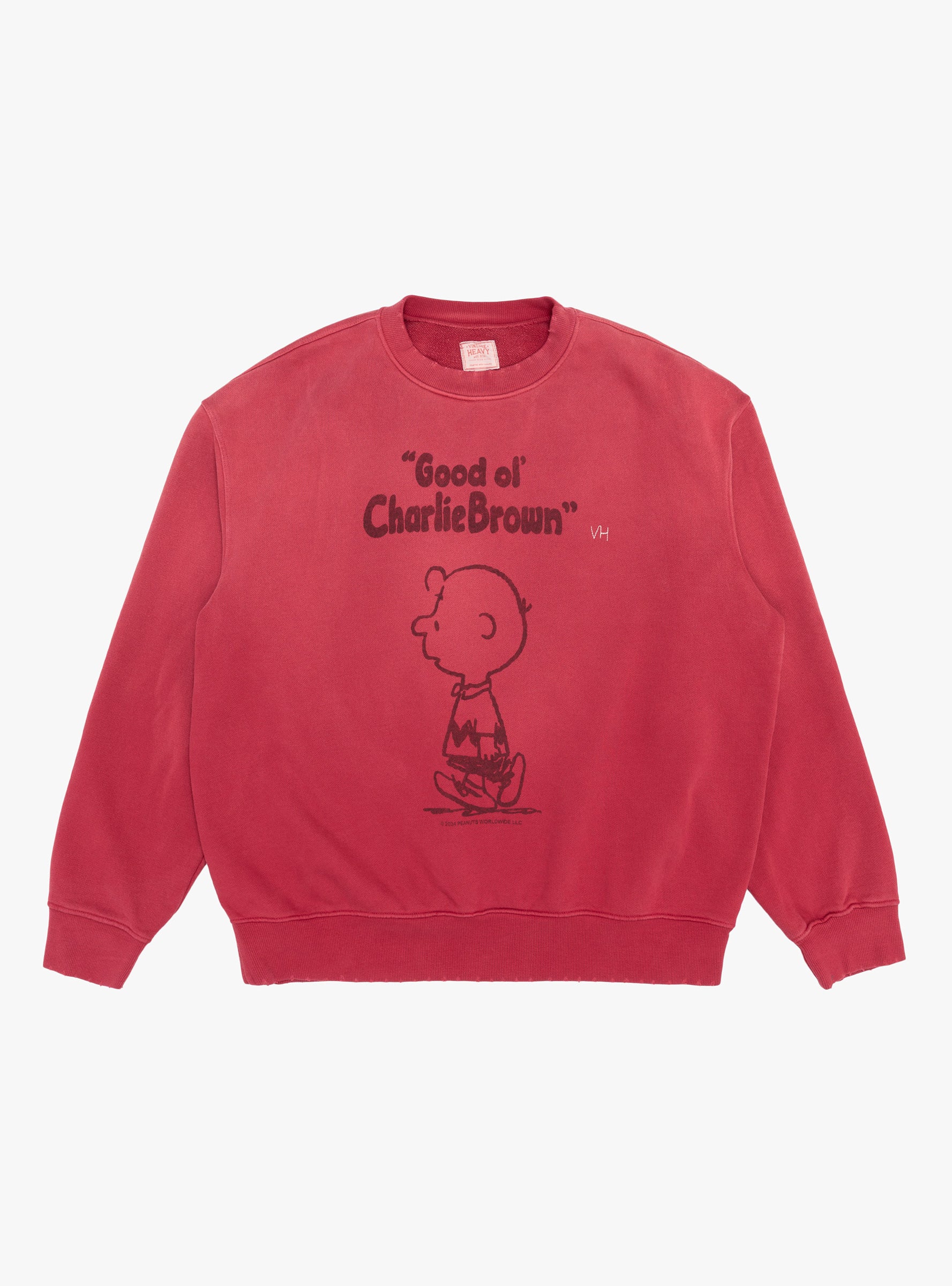 x Peanuts Good Ol Charlie Brown Sweatshirt Burgundy from Vintage Heavy at Couverture & The Garbstore
Front