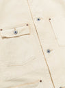Vintage Silk Hemp Coverall Jacket Beige from A.PRESSE at Couverture & The Garbstore buttons 
