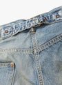 No.37 Washed Wide Denim Pants Indigo from A.PRESSE at Couverture & The Garbstore detailing 