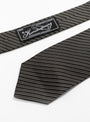 Banquet Tie Black Fine Stripe from mfpen at Couverture & The Garbstore  tie 