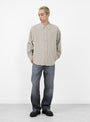 Button Down Shirt Grey Generation Check at Couverture & The Garbstore
model front 