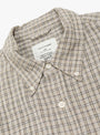 Button Down Shirt Grey Generation Check at Couverture & The Garbstore
collar 