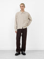 The Priority Shirt in Sepia Check from mfpen at Couverture & The Garbstore
model front